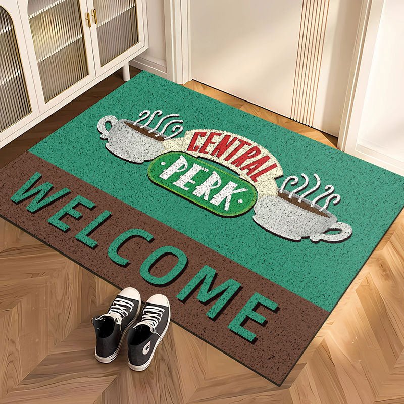 Retro Friends Silk Ring Entrance Floor Mat