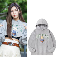BAE‌ Cartoon Printed Loose Pullover Hoodie