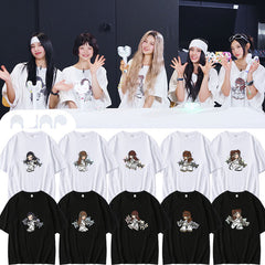 NJZ Cartoon Print Short-sleeved T-shirt