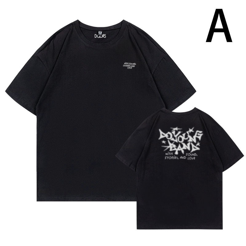 KPOP DOORS Printed Short-sleeved T-shirt