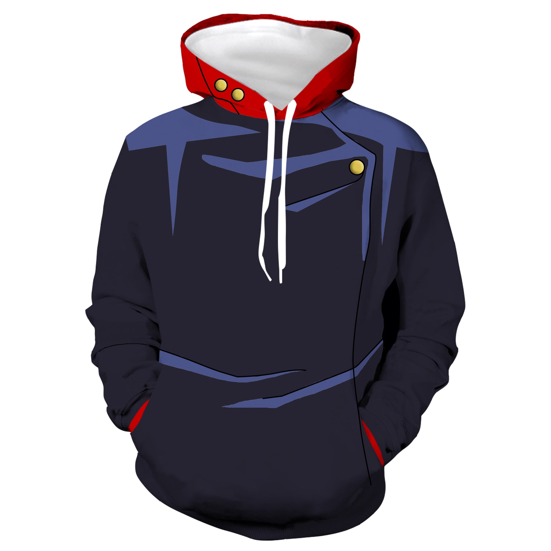 Unisex Anime Cosplay 3D Print Sports Hoodie