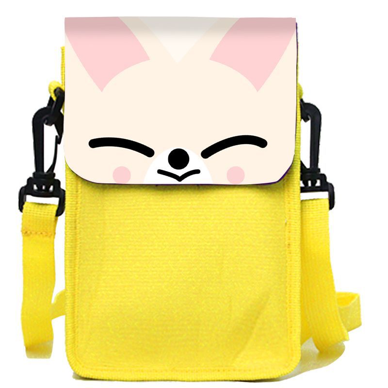 Kpop Members Cartoon Character Mobile Bag