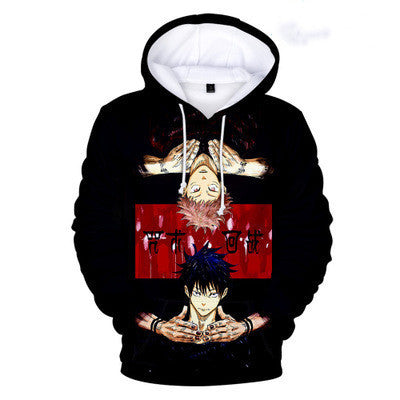 Unisex Anime 3D Printed Loose Pullover Hoodie