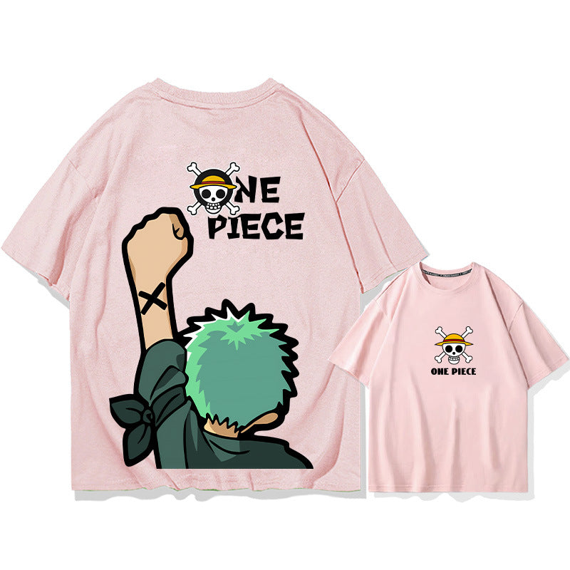 Men's Anime Zoro Short-sleeved Cotton T-shirt