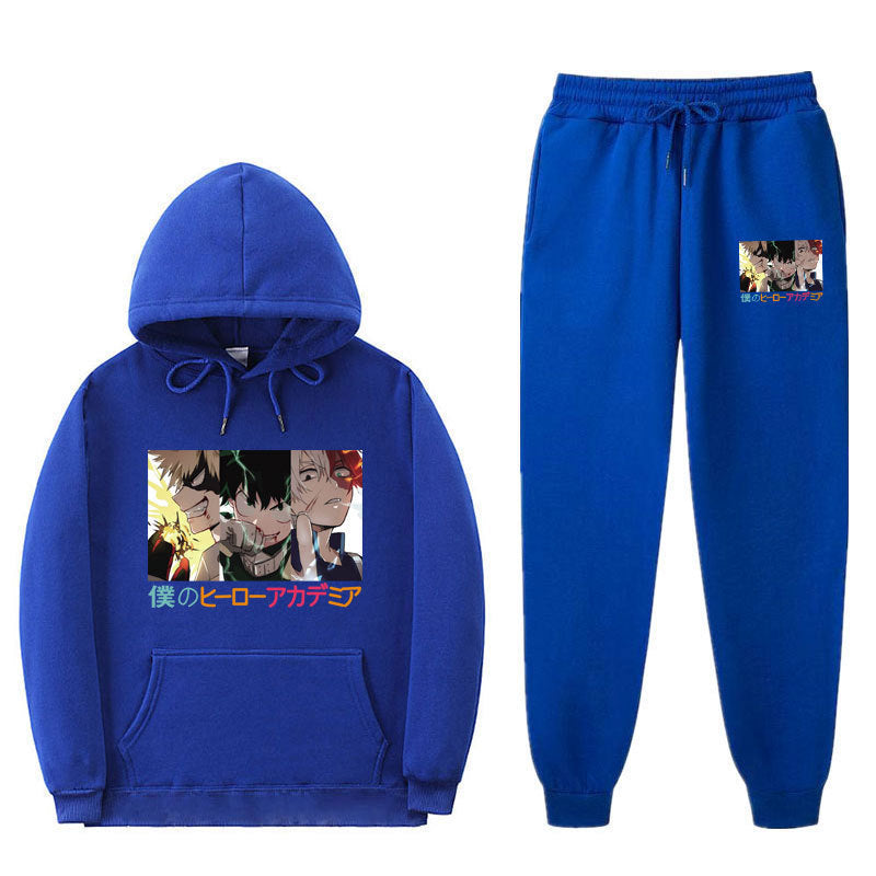 Unisex Casual Anime Graphic Sports Hoodie Pants Suit