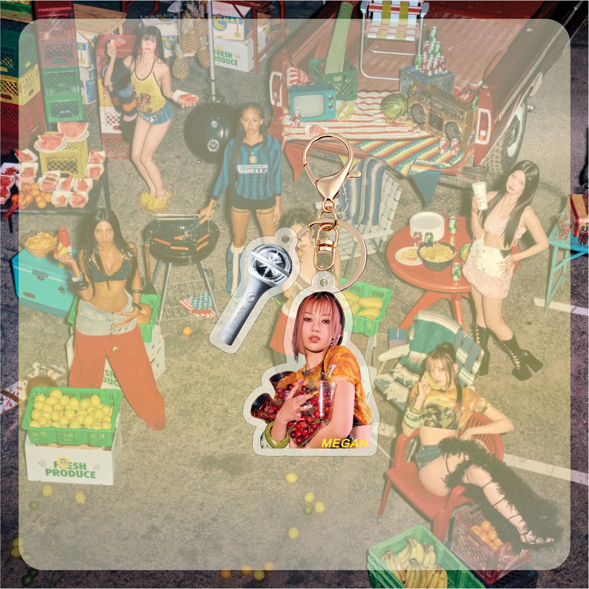 KPOP Group Acrylic Keychain Bag Pendant