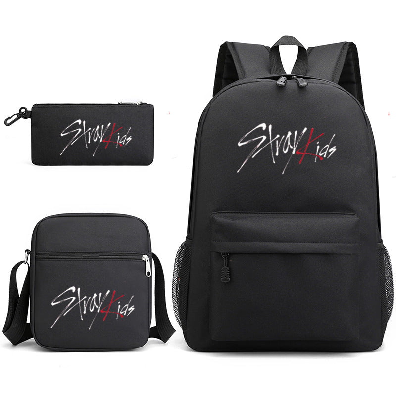 SKZ Backpack Pencil Case Three-piece Set