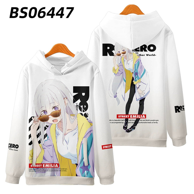 Women's Rem Anime 3d Print Hoodie