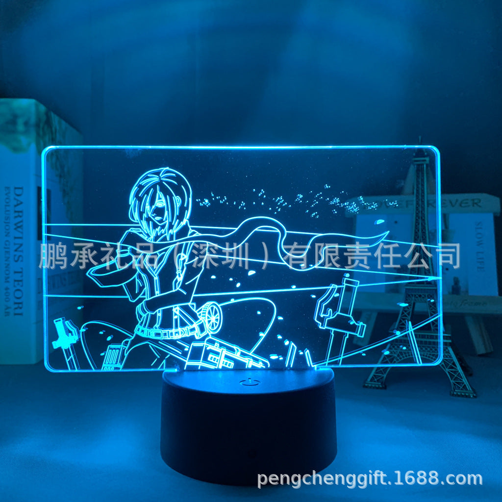 Colorful Anime Acrylic 3d Night Light