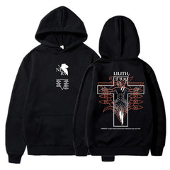 Unisex Anime Eva Printed Pullover Hoodie