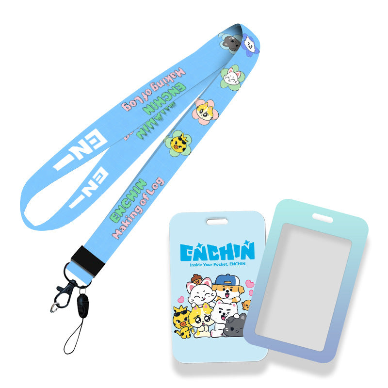 EN Acrylic Pendant Card Holder Lanyard