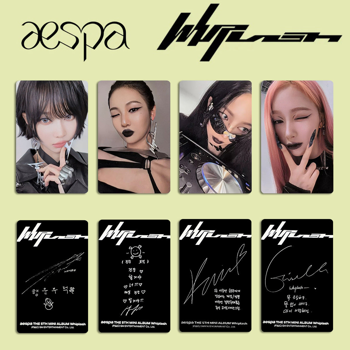 Kpop Album Whiplash PhotoCards