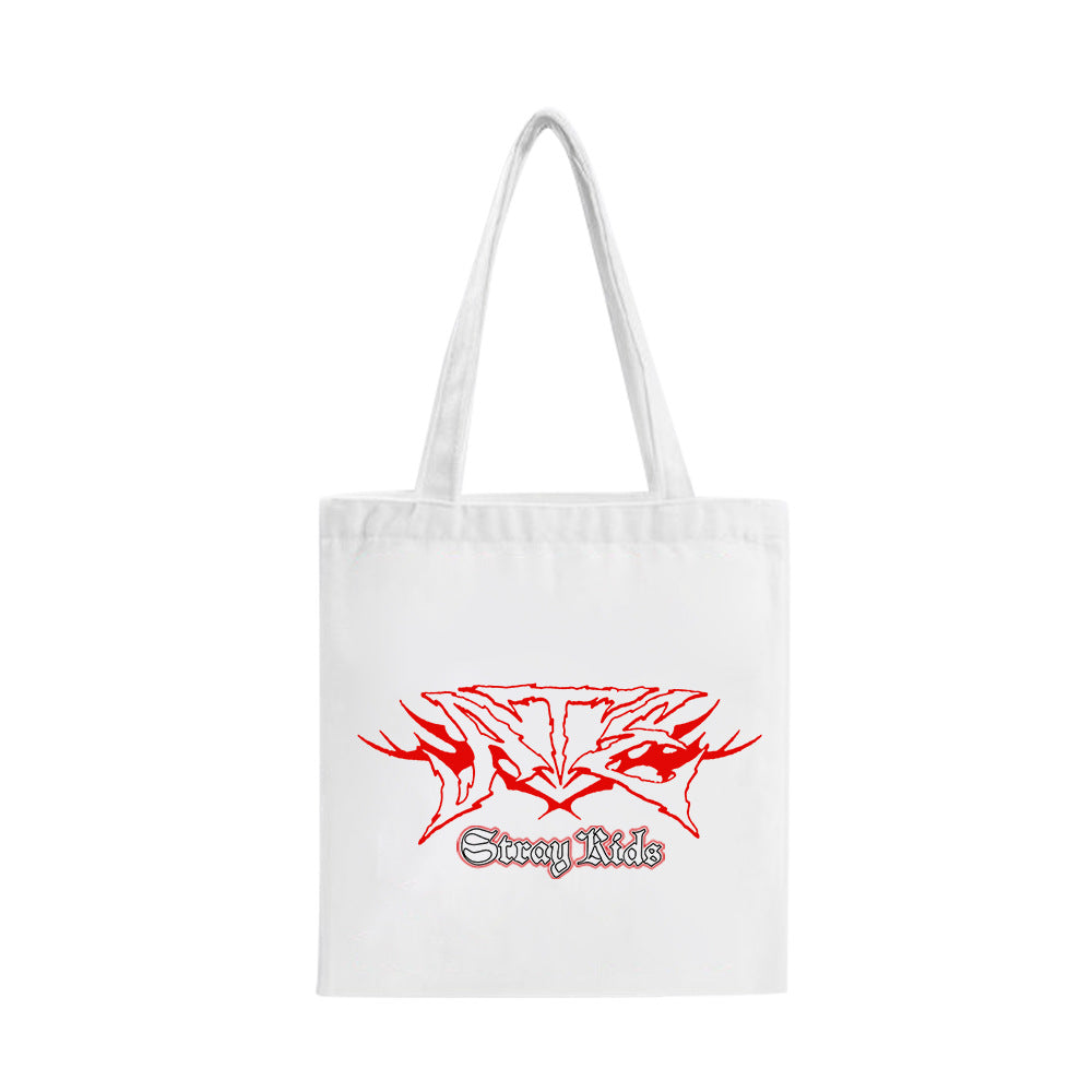 Kpop Logo Zipper Canvas Bag