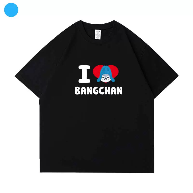 Kpop Letter Printed Short Sleeve T-Shirt