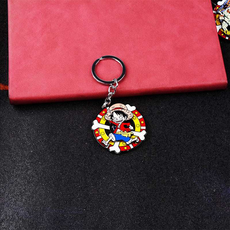 Luffy Rotatable Keychain Pendant