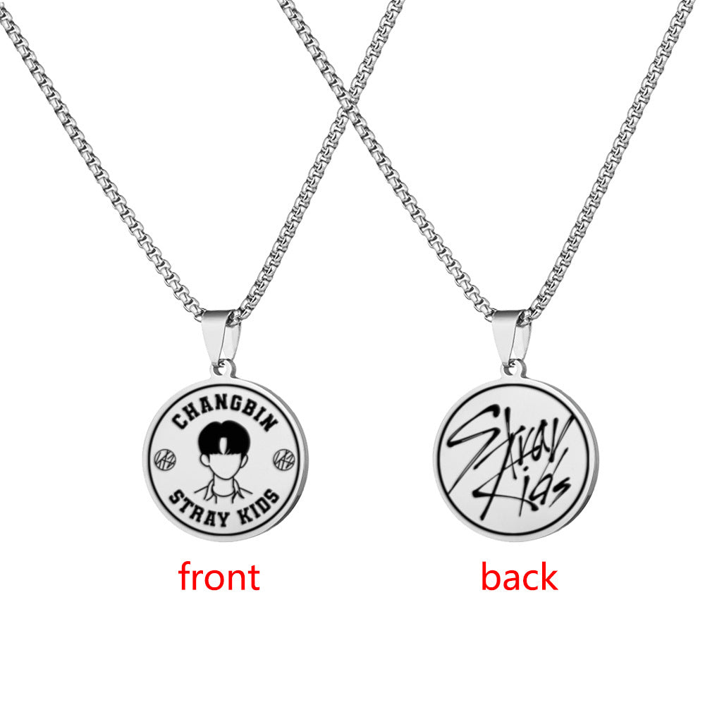 Chic Kpop Style Stainless Steel Tag Necklace