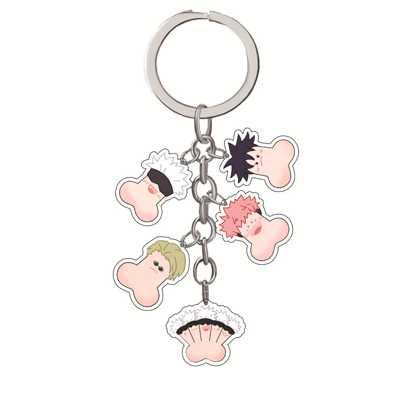 Cute Anime Acrylic Keychain Pendant