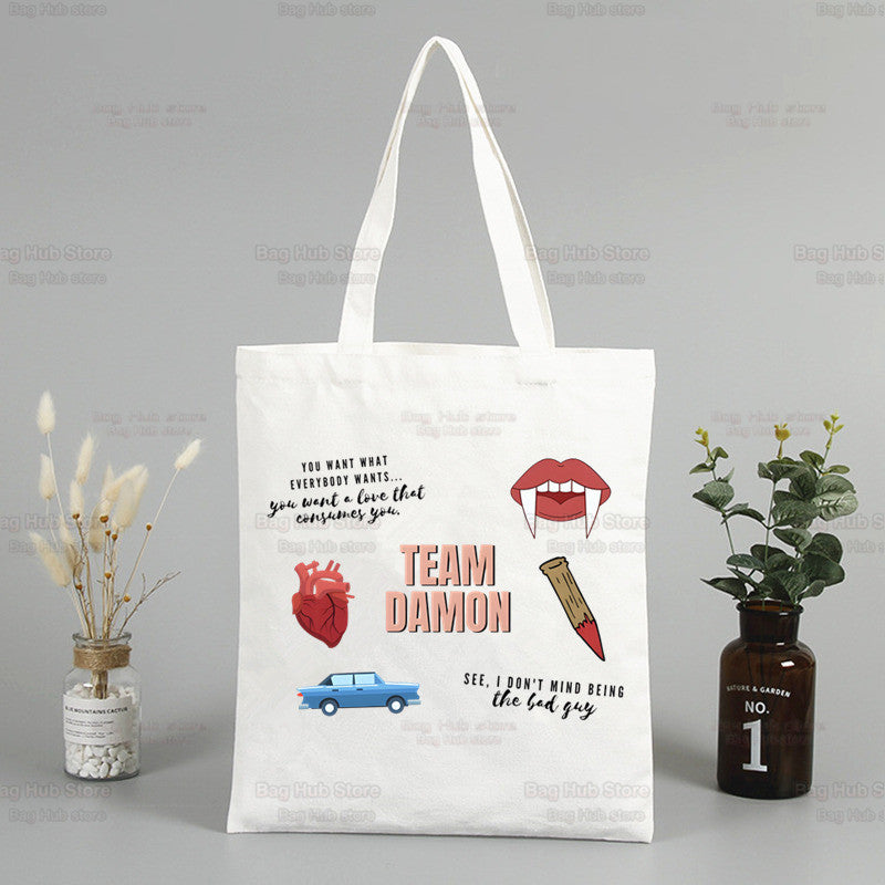 Damon Salvatore Canvas Bag