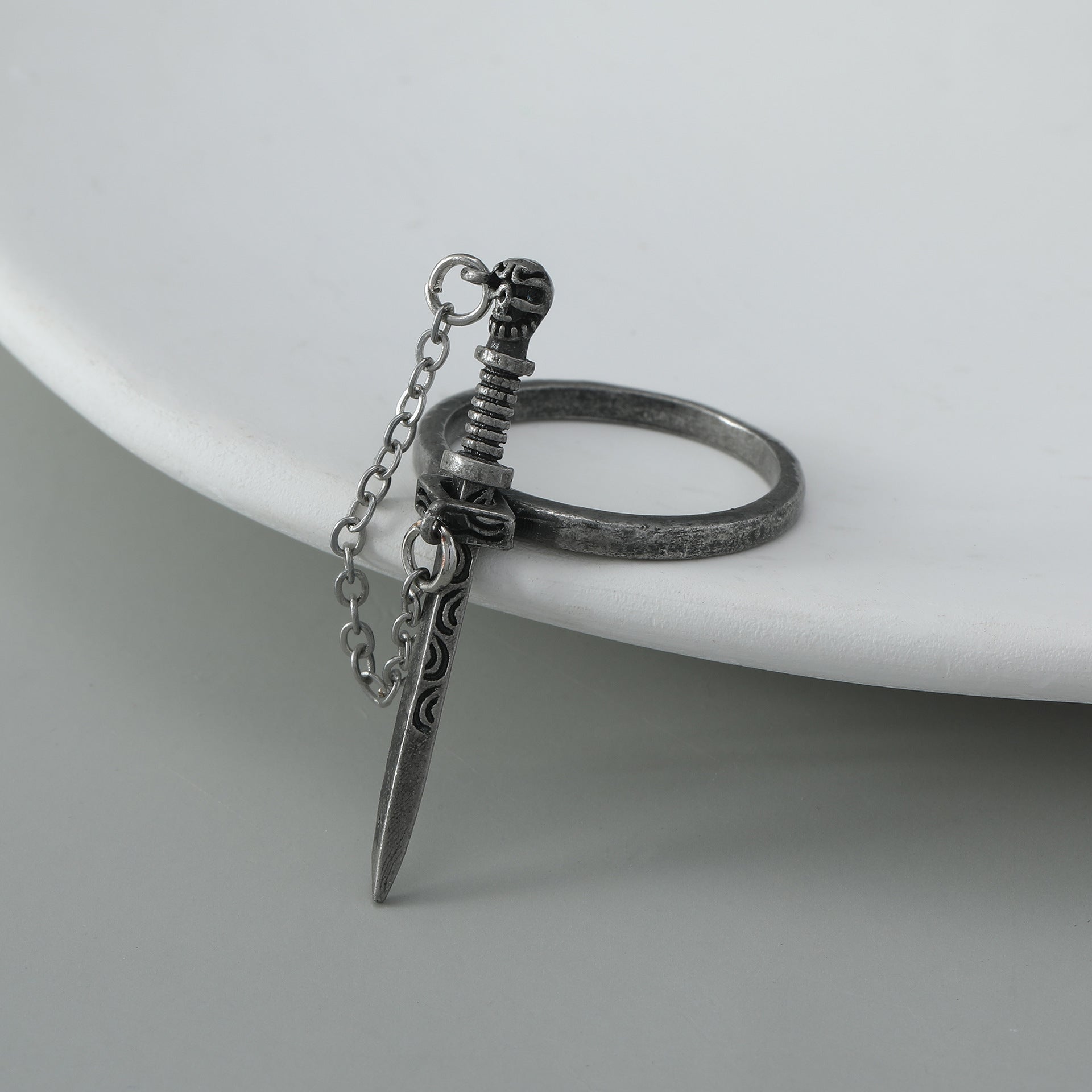 Stainless Steel Goth Sword Ring