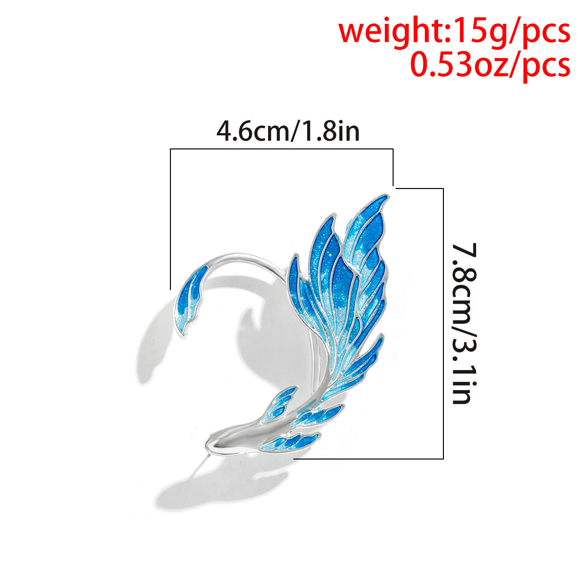 Betta Fish Ear Cuffs Without Perforation