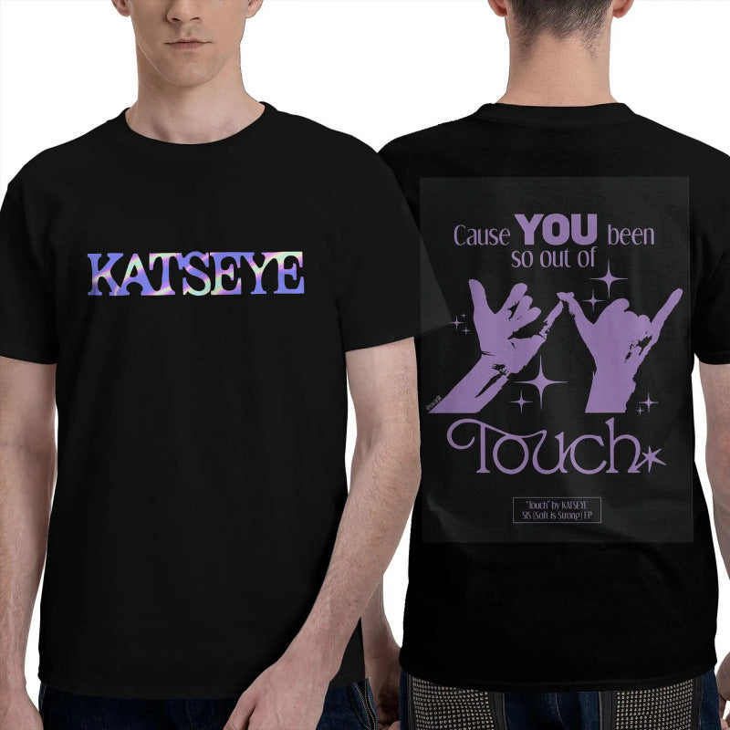 Casual Kpop Katseye Gabriela Logo T-Shirt