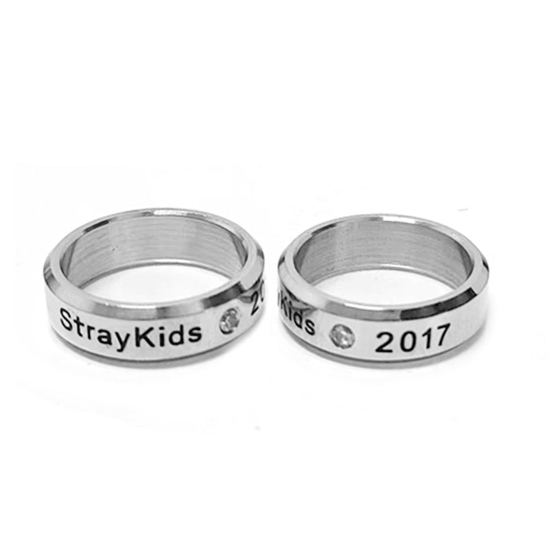 KPOP Fashion Stainless Steel Ring