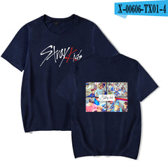 SKZ Pattern Print Short-sleeved T-shirt