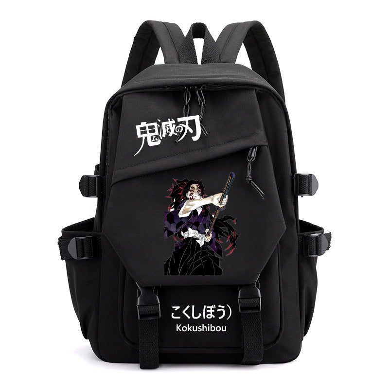 Retro Anime Printed School Backpack