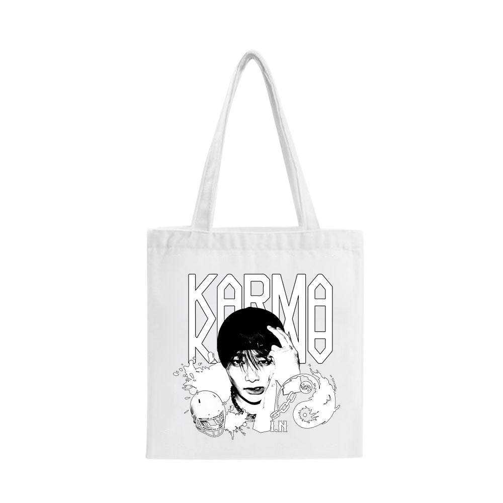 KPOP KARMA Ink Poster Tote Bag