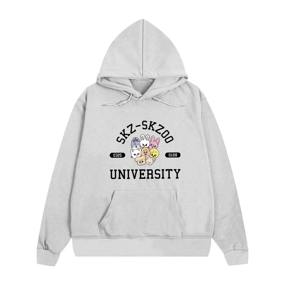 Cute Kpop Cartoon Printed Hoodie