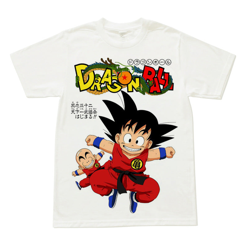 Trendy Super Saiyan Short Sleeve Loose T-Shirt