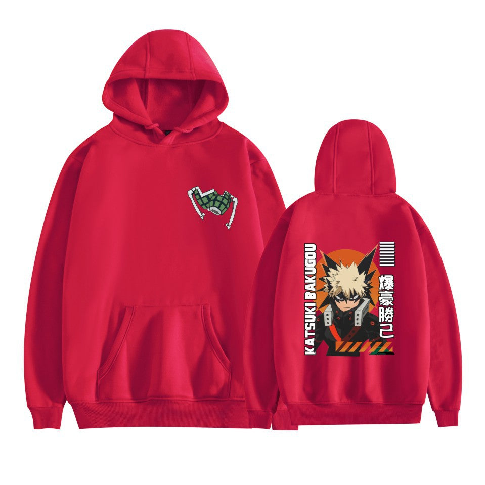Men's and Women's Anime Pattern Printed Hoodie