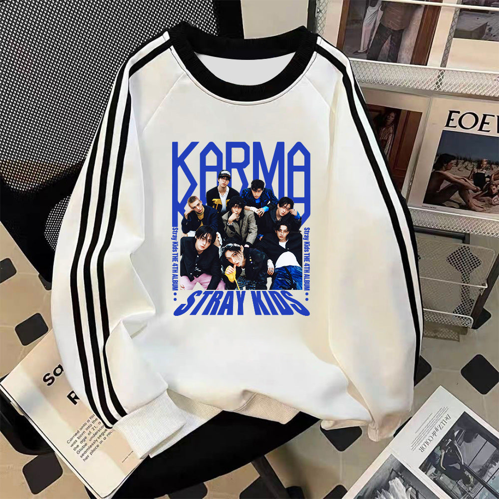 Casual KARMA Album College Crew Neck Sweatshirt