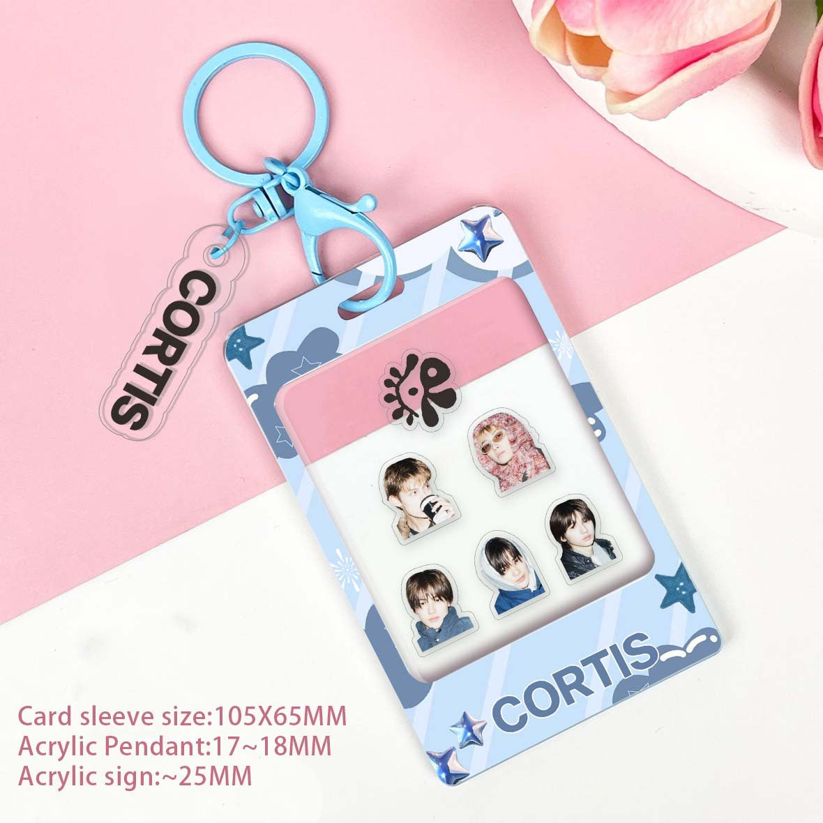 Cortsi Acrylic Photocard Holder Keyring