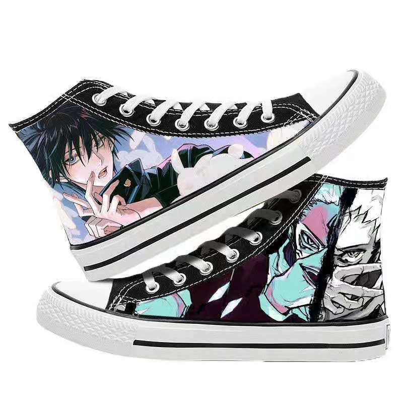 Unisex Casual Anime 3D Printed Canvas Shoes