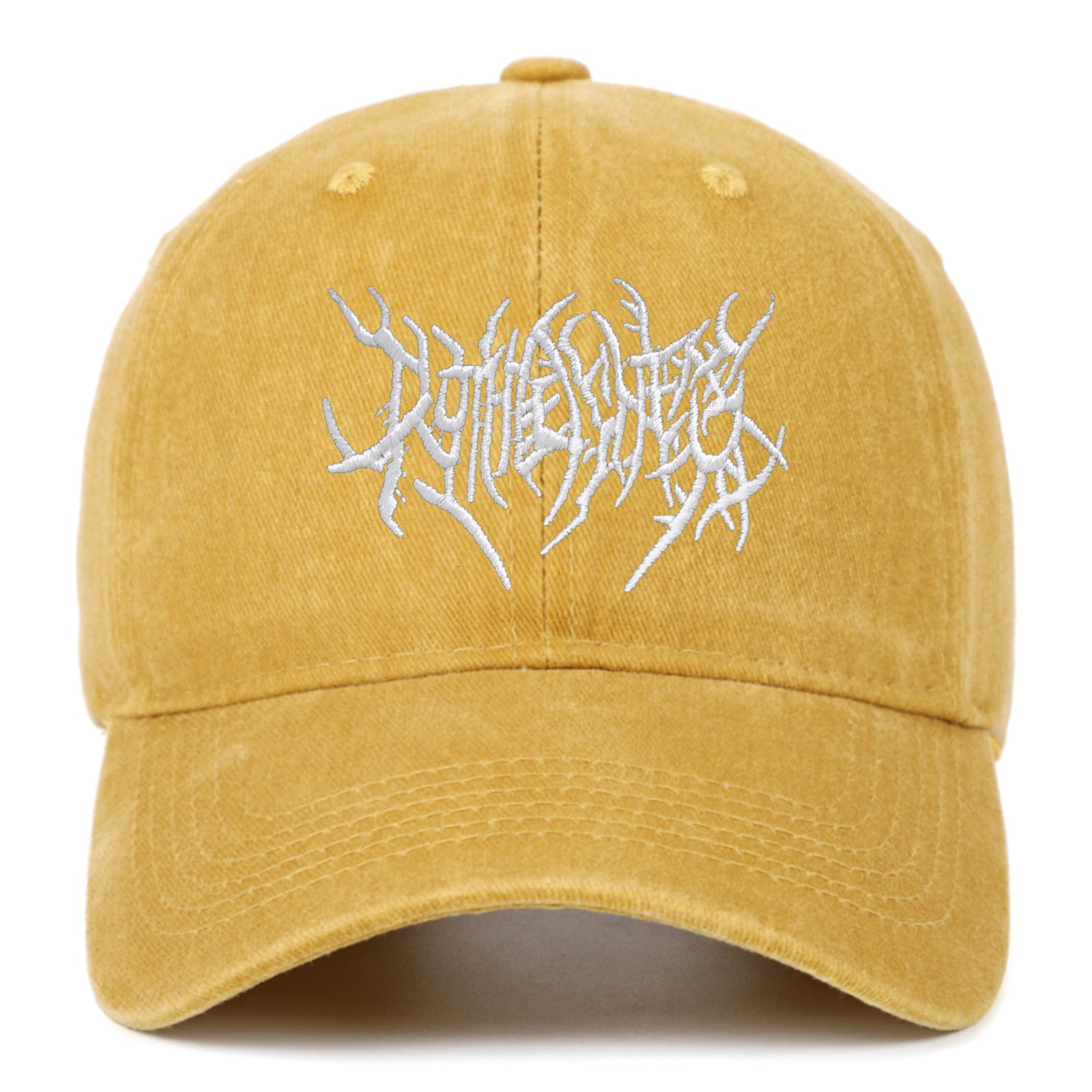 Gothic Vintage Washed Embroidered Baseball Cap
