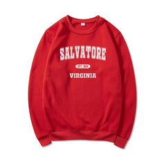 Women's Salvatore Brothers Letter Loose Sweatshirt