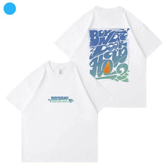 KPOP HOW Graphic Printed Short-sleeved T-shirt