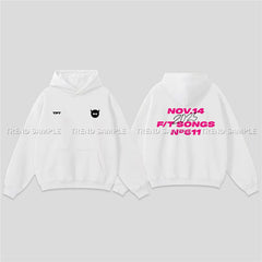 BM TFT LOGO Printed Pullover Hoodie