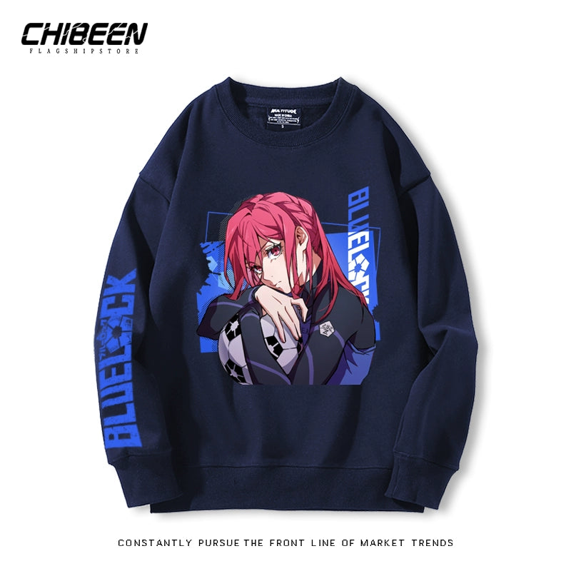 Cute Anime Graphic Crew Neck Sweatshirt