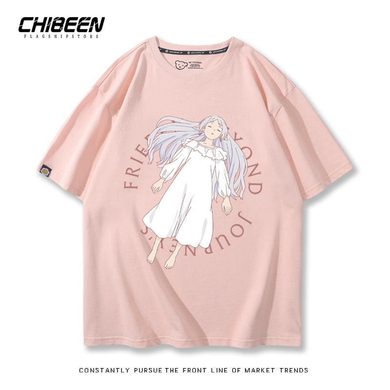 Unisex Anime Cotton Short Sleeve T-Shirt