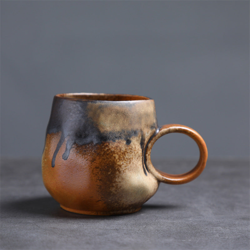 Retro Ceramic Irregular Pottery Mug