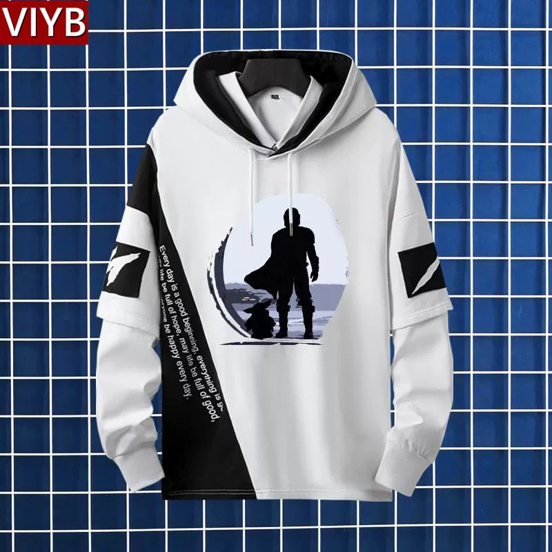 Men's Mandalorian Print Hooded Jacket