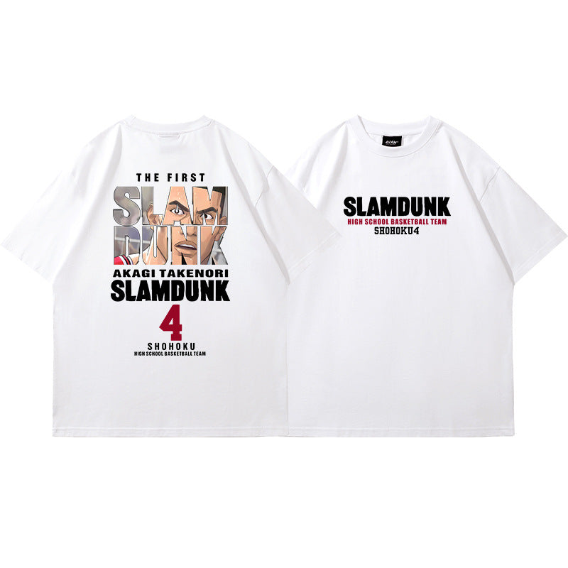 Casual Anime Basketball Loose T-shirt