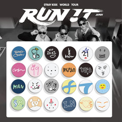 SKZ World Tour RUN IT Badge Keyring