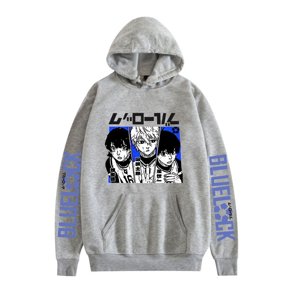 Unisex Anime Pattern Print Casual Loose Hoodie