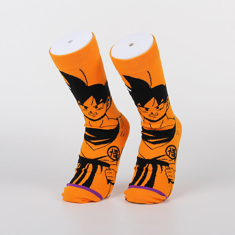 Cartoon Anime Cotton Medium Tube Socks