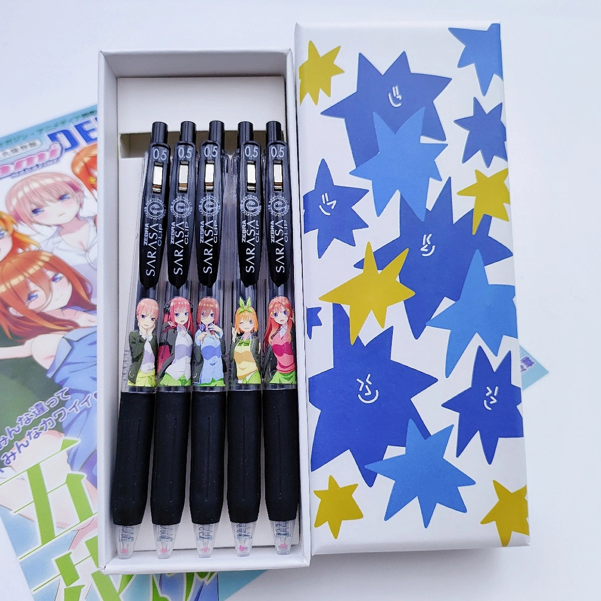 Anime Black Neutral Pen Set