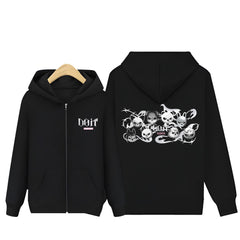 Evil SKZ DO IT Logo Zipper Black Hoodie