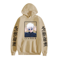 Unisex Anime Print Casual Loose Hoodie